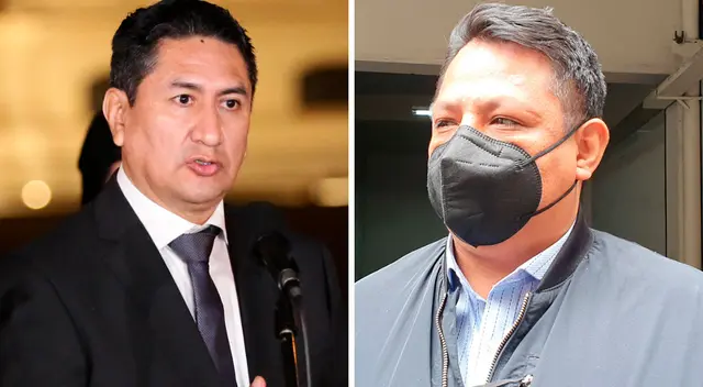 Vladimir Cerrón y Richard Rojas visitaron Palacio de Gobierno la noche de este último lunes.