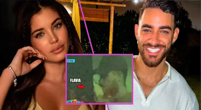 Austin Palao y Flavia Laos se dan candentes besos.