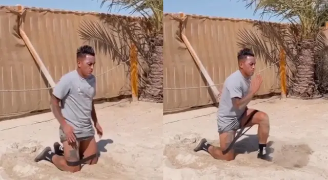 Christian Cueva, volante de la selección peruana, captó la atención en las redes sociales.