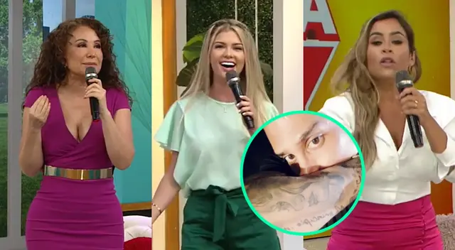 Janet Barboza, Ethel Pozo y Brunella Horna aseguraron que no es saludable tatuarse a una pareja, y recordaron lo difícil que es luego borrárselo. Janet Barboza, Ethel Pozo y Brunella Horna aseguraron que no es saludable tatuarse a una pareja, y recordaron lo difícil que es luego borrárselo.