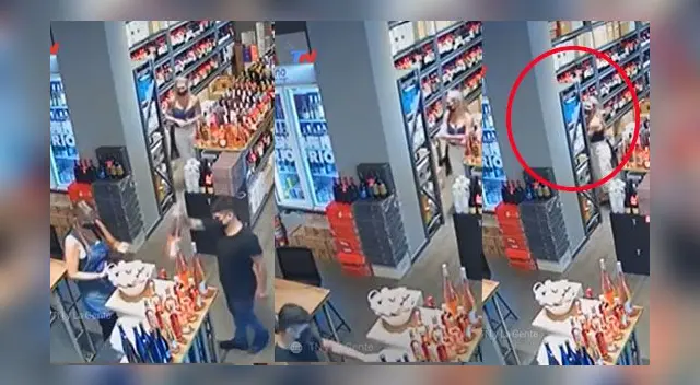 El robo fue captado por cámaras de vigilancia del establecimiento.