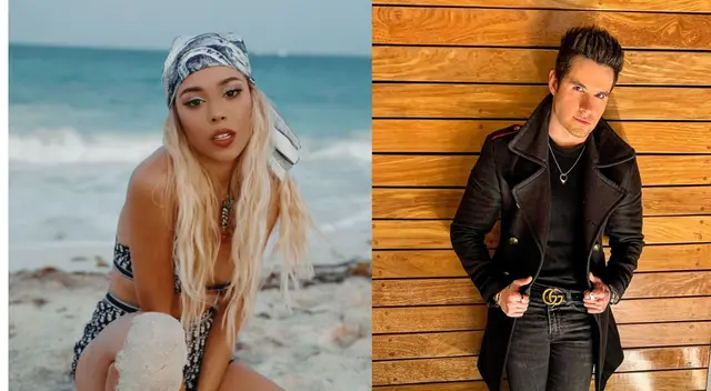 Danna Paola responde al saludo de su ex Eleazar Gómez.