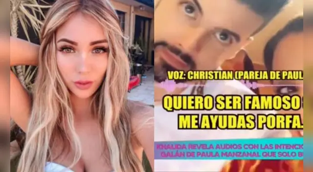 Hace unos días, Paula Manzanal oficializó su nueva relación con Christian Marco. Foto: Instagram / captura de Willax