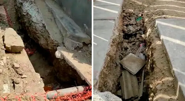 Enel niega que las zanjas profundas hayan sido provocado por sus trabajadores.