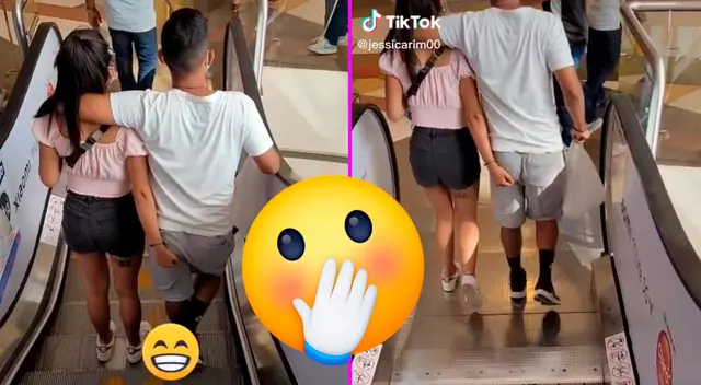 La pareja fue captada caminando por un centro comercial. La pareja fue captada caminando por un centro comercial.