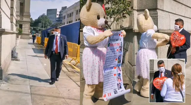 Singular escena protagonizada por una pareja se hizo viral en las redes sociales. Singular escena protagonizada por una pareja se hizo viral en las redes sociales.