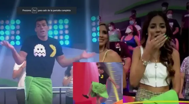 Patricio Parodi termina en ropa interior tras perder juego