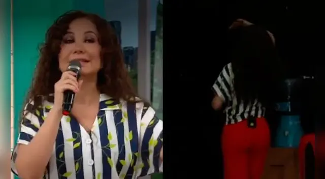 Janet Barboza se ofendió con la producción, se retiró del set, sin esperar que Mariella la sepultaría en vivo.