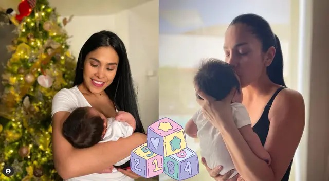 Maricarmen feliz con los dos meses de su hija. Maricarmen feliz con los dos meses de su hija.