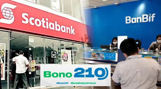 Cronograma de pagos BONO 210 Banbif y Scotiabank.