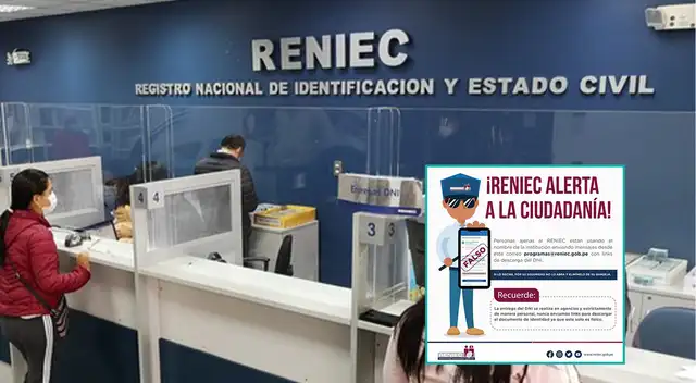 Delincuentes se hacen pasar por la Reniec para obtener datos de los usuarios. Delincuentes se hacen pasar por la Reniec para obtener datos de los usuarios.