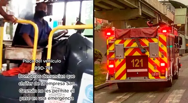 El conductor fue indiferente al pedido del bombero. Incluso, hizo un ademán de no importarle la emergencia. El conductor fue indiferente al pedido del bombero. Incluso, hizo un ademán de no importarle la emergencia.