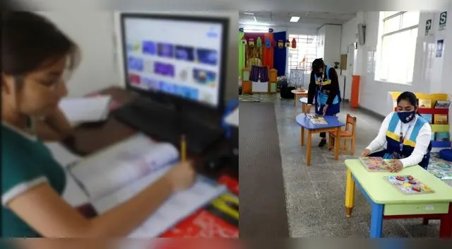 El retorno a clases escolares tras dos años de clases virtuales se hará con las medidas sanitarias.