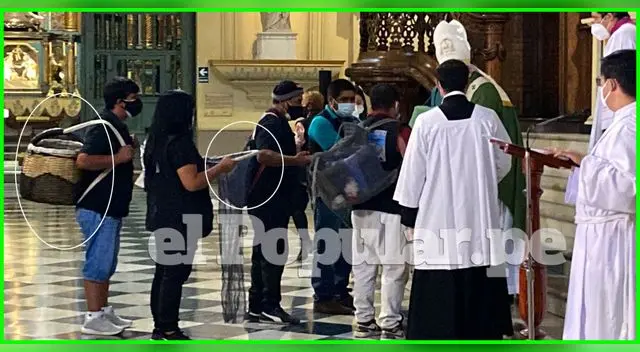 Pescadores de Ventanilla asisten a conmovedora misa en la Catedral de Lima.