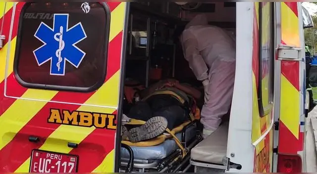 Víctima falleció camino al hospital .