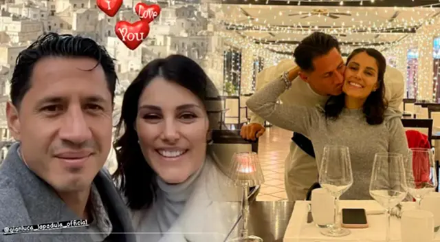 Gianluca Lapadula y su esposa Alessia la pasan juntos en San Valentín.