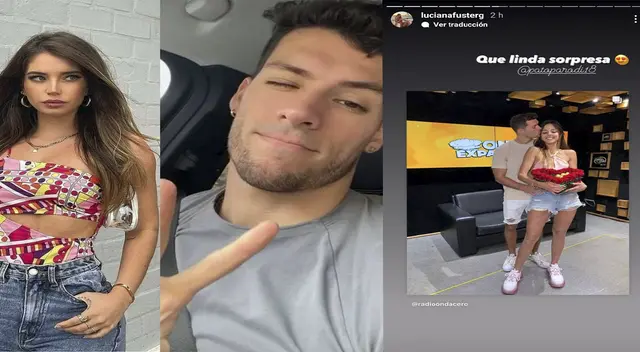 Luciana Fuster y la romántica foto que posteó junto a Pato Parodi por San Valentín