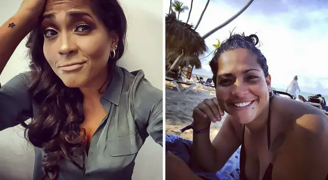Katia Palma se relaja y disfruta de un día en la playa en San Valentín