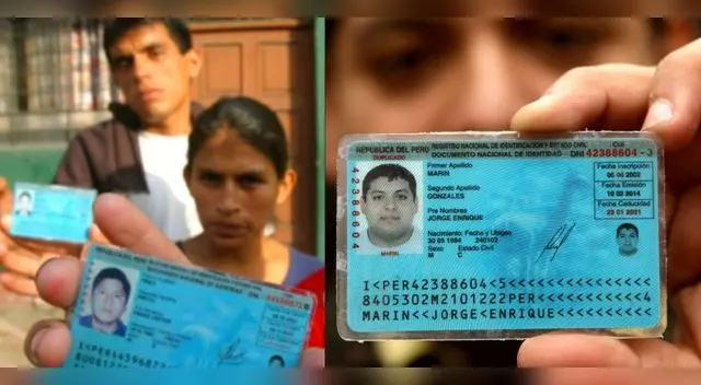Según Reniec hay más de 3 millones 400 mil  de peruanos mayores de edad con el DNI vencido.