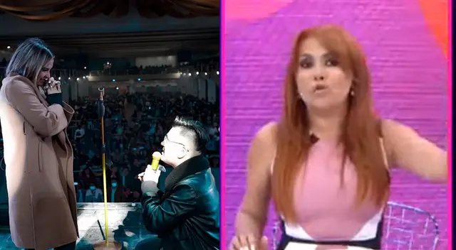 Magaly Medina critica pedida de mano pública a Cassandra Sánchez.