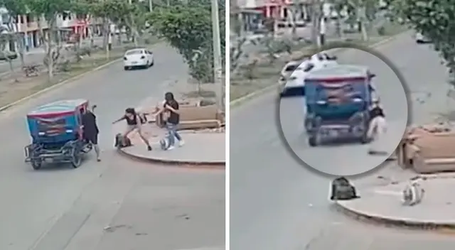 El hecho quedó registrado en las cámaras de seguridad de la zona.