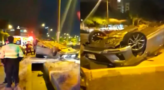 Sujeto se salva de morir luego de fuerte accidente automovilístico Sujeto se salva de morir luego de fuerte accidente automovilístico