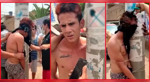 Joven de nacionalidad venezolana fue apresado y maniatado tras robar a bodeguero en Chaclacayo. Joven de nacionalidad venezolana fue apresado y maniatado tras robar a bodeguero en Chaclacayo.