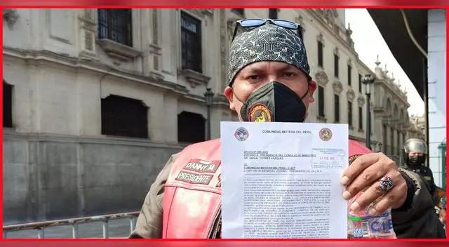 Danny Méndez, presidente de la Comunidad de Moteros del Perú. Danny Méndez, presidente de la Comunidad de Moteros del Perú.