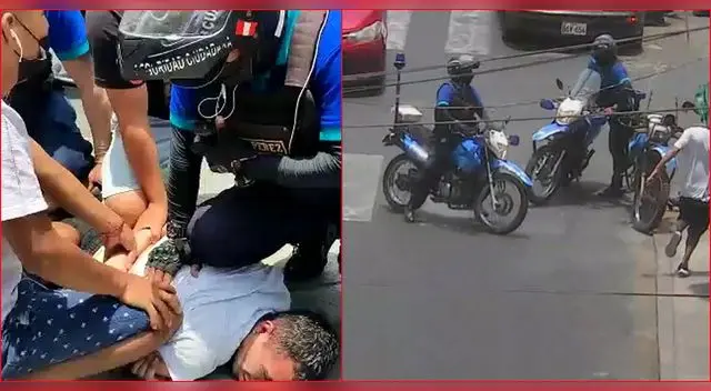 Cercado de Lima: Raqueteros de celular fueron intervenidos en impresionante persecusión. Cercado de Lima: Raqueteros de celular fueron intervenidos en impresionante persecusión.