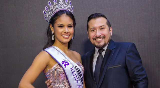 Jacky Debernardi el día que fue coronada Miss Teen Perú 2022.