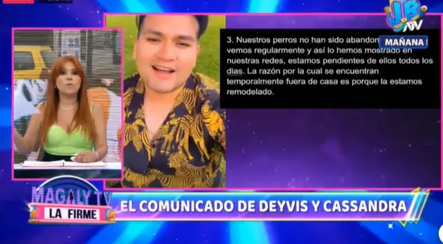 Magaly Medina responde a Deyvis Orosco: