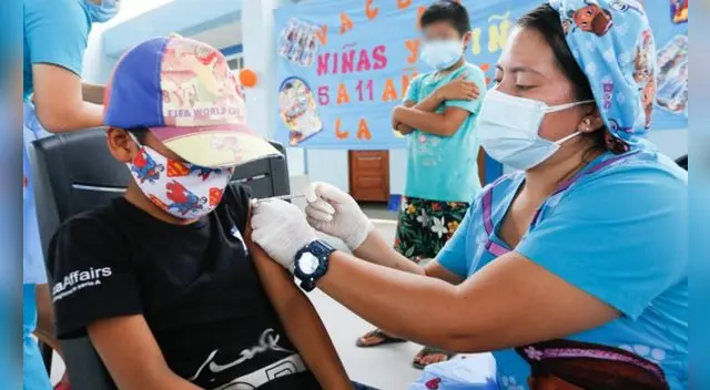 Minsa estima alcanzar el 80% de menores vacunados con la primera dosis antes del inicio de clases