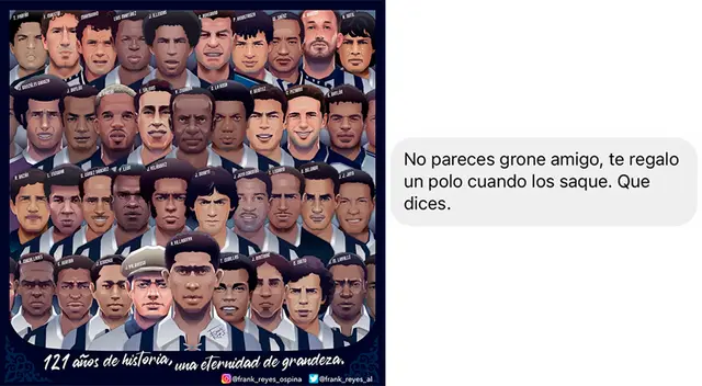 Diseñador gráfico creó una ilustración en homenaje a los 121 años de Alianza, pero un sujeto le pide su arte gratis para que él pueda estamparlo en polos y hacer negocio.