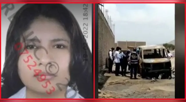 Los restos calcinados de Ruby Silva Seminario fueron hallados al interior de una combi que se incendió la madrugada del último jueves.