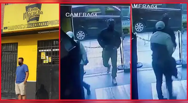 Dos delincuentes armados ingresó a local de comida rápida para robar las ganancias del día.