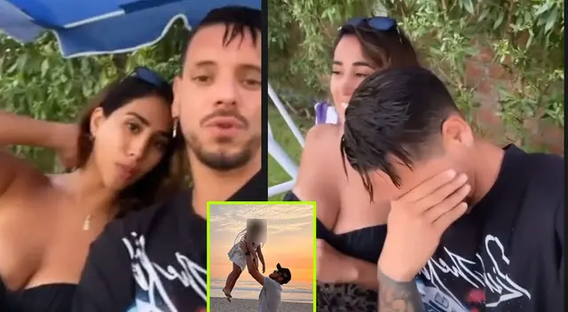 Melissa Paredes y Anthony quedaron bañados en vómito. Melissa Paredes y Anthony quedaron bañados en vómito.