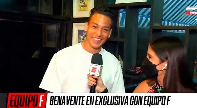 Cristian Benavente no le importó que lo interrumpieran cuando cenaba, quería expresar su felicidad por su golazo. Cristian Benavente no le importó que lo interrumpieran cuando cenaba, quería expresar su felicidad por su golazo.