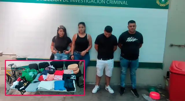 Tenderos detenidos en tienda por departamento.