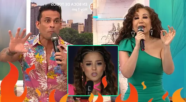Christian Domínguez le pidió a Luciana Fuster no hacerle caso a las críticas, y Janet Barboza se fue con todo al decir lo que pensaba.