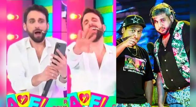 Rodrigo González choteó a comediantes y compartió audios en pleno programa.