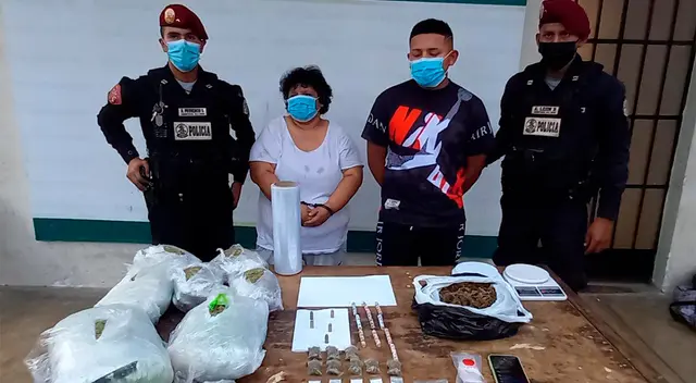 Tía y sobrino cayeron con droga. Tía y sobrino cayeron con droga.