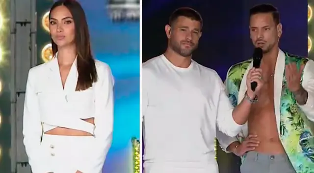 Natalie Vértiz incómoda con palabras de Anthony Aranda. Natalie Vértiz incómoda con palabras de Anthony Aranda.