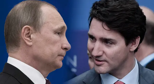 El primer ministro Justin Trudeau condenó la acción de Vladimir Putin. El primer ministro Justin Trudeau condenó la acción de Vladimir Putin.