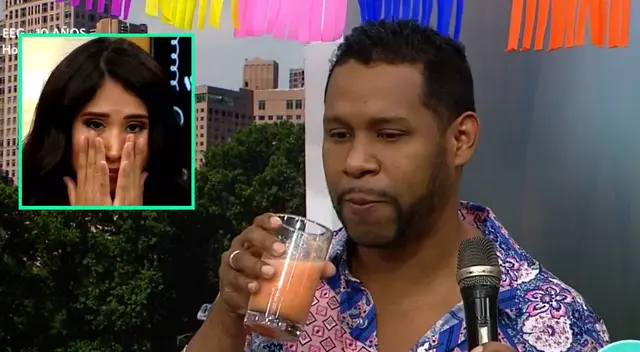 Edson Dávila sorprendió al perder en un juego de América Hoy, y no solo terminó tomando una bebida que no le gustó nada, sino que nombró a Melissa Paredes. Edson Dávila sorprendió al perder en un juego de América Hoy, y no solo terminó tomando una bebida que no le gustó nada, sino que nombró a Melissa Paredes.