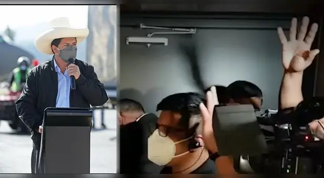 Pedro Castillo tuvo evento en La Victoria, pero no dejó entrar a la prensa. Pedro Castillo tuvo evento en La Victoria, pero no dejó entrar a la prensa.