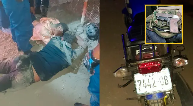 Delincuentes capturados por serenos.