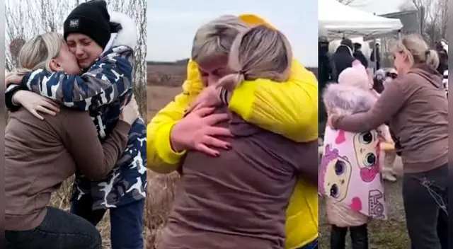 La mujer se llevó a los menores y ellos tuvieron conmovedor encuentro con su madre.