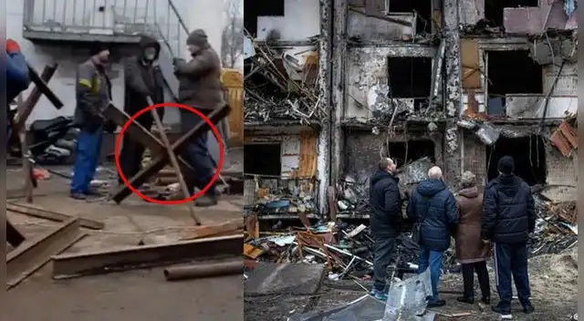 Civiles ucranianos se unen a la guerra tras ataque ruso.