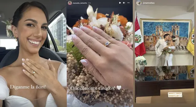 Manuela Camacho se casó Manuela Camacho se casó
