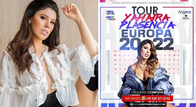 Yahaira Plasencia confirmó que llevará su música por 9 países de Europa Yahaira Plasencia confirmó que llevará su música por 9 países de Europa